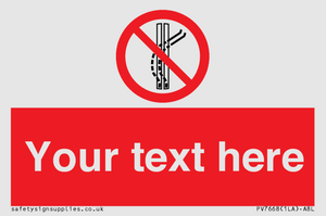 Custom prohibition Do not leave the tow track